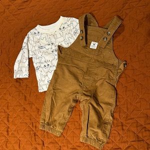 Corduroy Overall Set